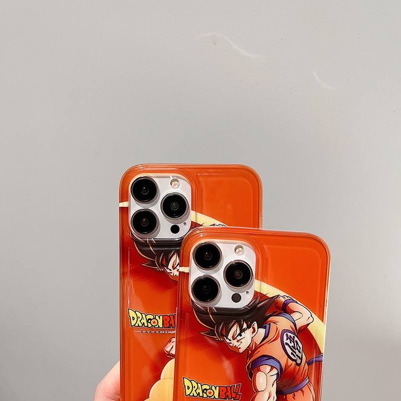 Ốp Điện Thoại Trong Mờ In Hình Goku Dragon Ball Thời Trang Cho iPhone 7 8 Plus X XS XR 11 12 13 14 Pro Max Plus