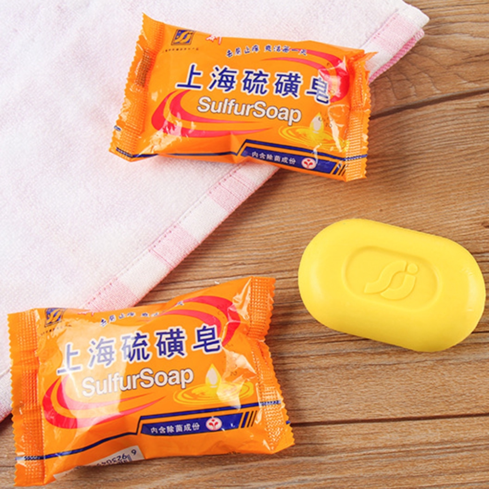 1 pc Sulfur Soap Skin Conditions Acne Psoriasis Seborrhea Eczema