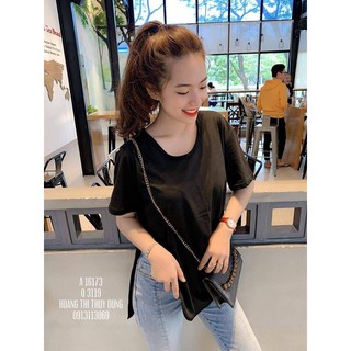 Chuẩn Áo phông nữ xẻ tà đuôi tôm hlu0319 loại 1