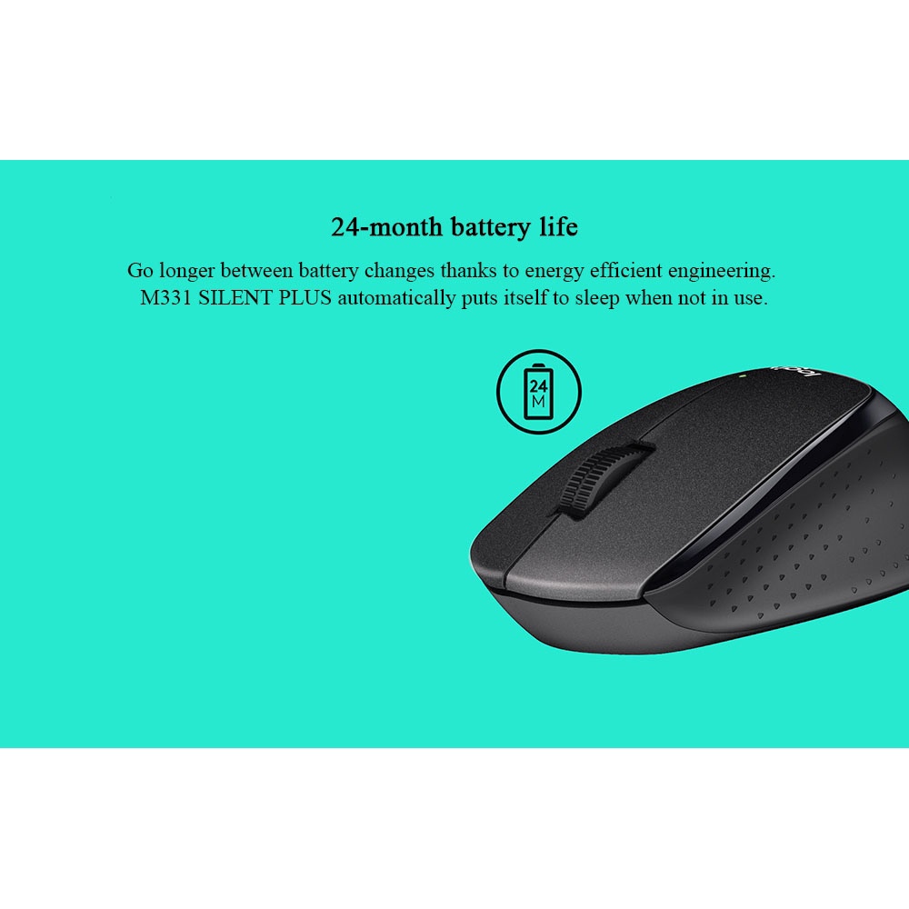 Chuột quang không dây Logitech M330 2.4GHz USB 1000DPI
