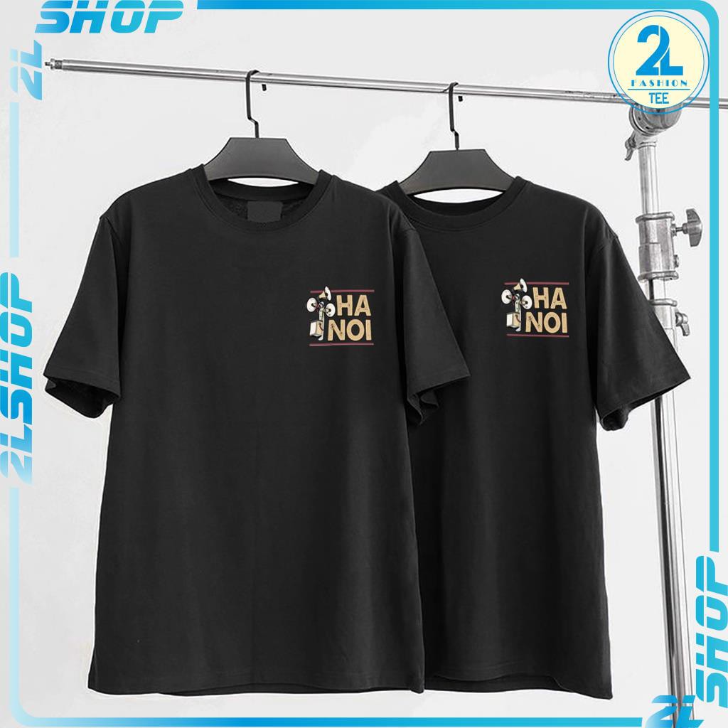 Áo thun tay lỡ HÀ NỘI XỊN phông Unisex nam nữ Cotton oversize form rộng