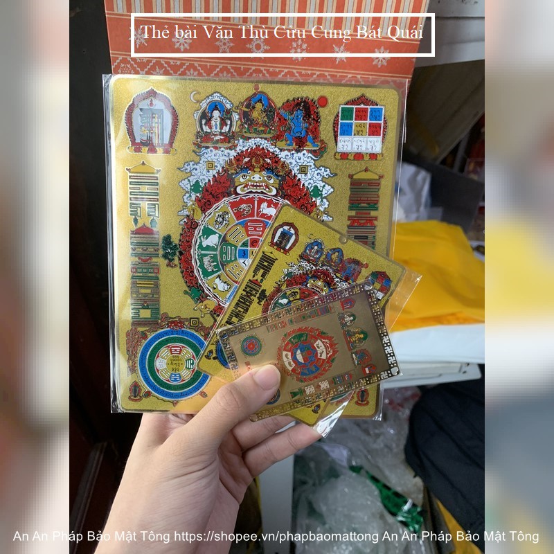 Thẻ Bài Văn Thù Cửu Cung Bát Quái