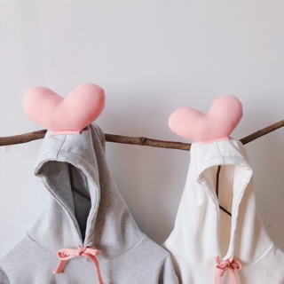 Áo hoodie trái tim cho mẹ và bé