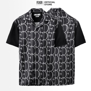 Áo sơ mi nam FEAER DENIM chất thoáng khi nhẹ thoải mái vải lụa họa tiết FD