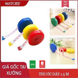 Thước dây cuộn tròn mini đo chỉ số, kích thước bỏ túi tiện lợi 1.5m