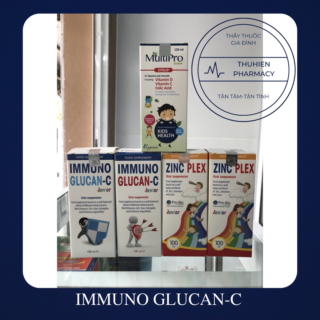IMMUNO GLUCAN-C tăng cường sức đề kháng, phòng và ngăn ngừa các bệnh đường hô hấp dành cho bé