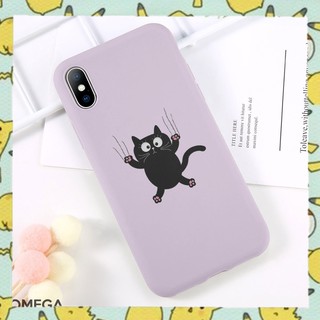 Ốp lưng iphone chất liệu tpu mịn cao cấp chú mèo đen