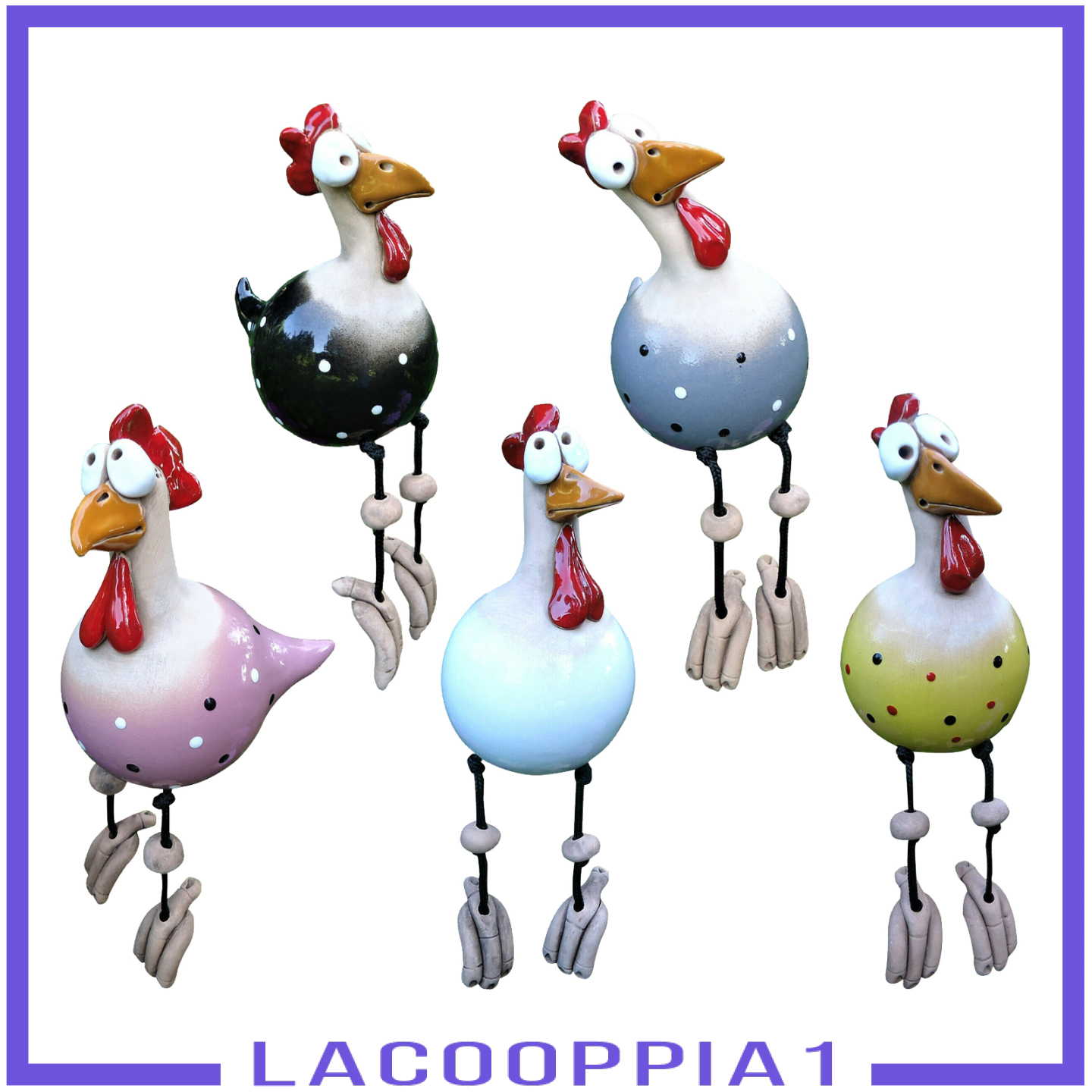 [LACOOPPIA1]Chicken Figurine Resin Statue Festival Gifts Patio Yard Art decorate