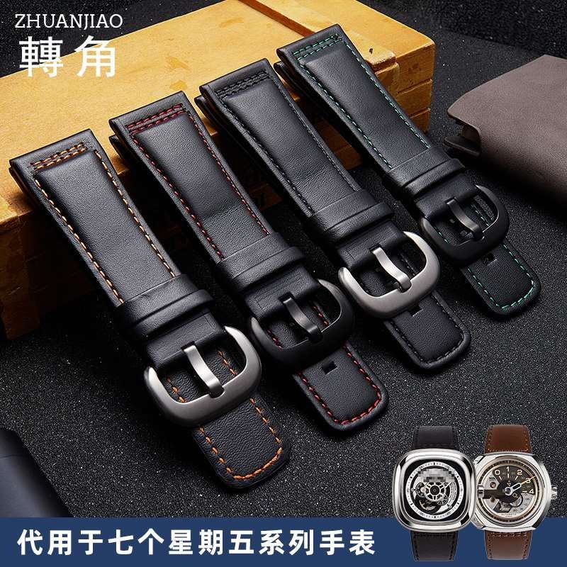 Dây Đeo Bằng Da Thật 28mm Cho Đồng Hồ Seven Fridaies