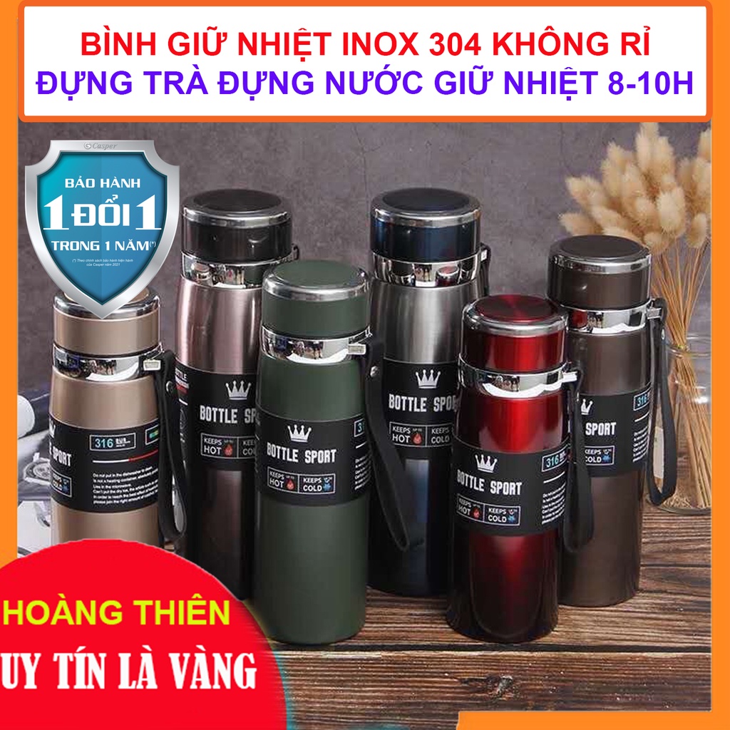 Bình Giữ Nhiệt - Bình Đựng Nước, Inox SUS 304 Không Rỉ, Mini, Tiện Lợi, Giữ Nước Nóng Lâu, Lạnh Lâu, Sạch Sẽ, Không Mùi