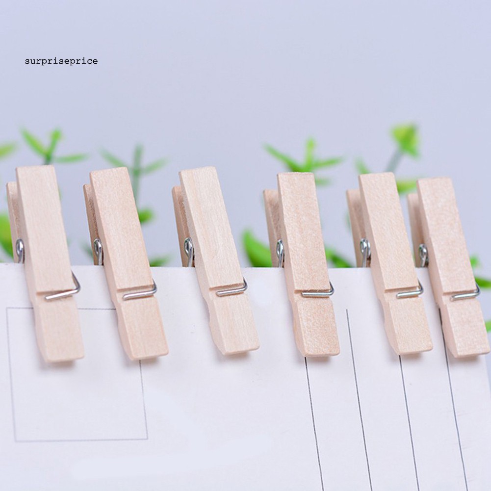 Set 50 kẹp gỗ mini dùng treo ảnh trang trí tiệc