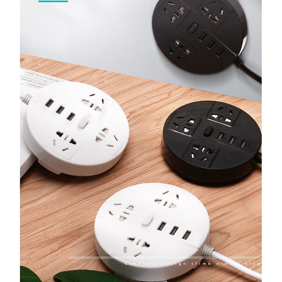 Ổ điện UFO với 3 cổng usb 5V2.1A rất tiện lợi