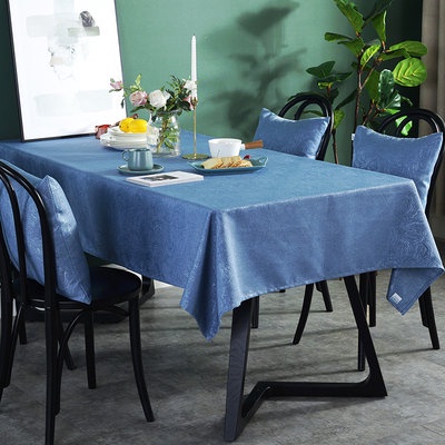 Khăn trải bàn vải nhung kiểu Mỹ hình chữ nhật màu xanh đậm, bàn trà, bàn ăn, nhà hàng vải, quầy bán hàng, Chợ đêm chuyên
