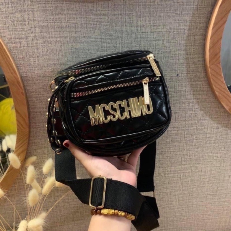 [Freeship 50k] Túi đeo chéo nữ, Túi đeo bụng Moschino thời trang phong cách trẻ trung ❣️ (cam kết hàng chuẩn ảnh)