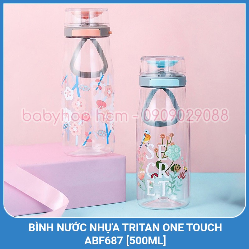 Bình Nước Nhựa Tritan Lock&Lock One Touch Bottle ABF687 [500ML]