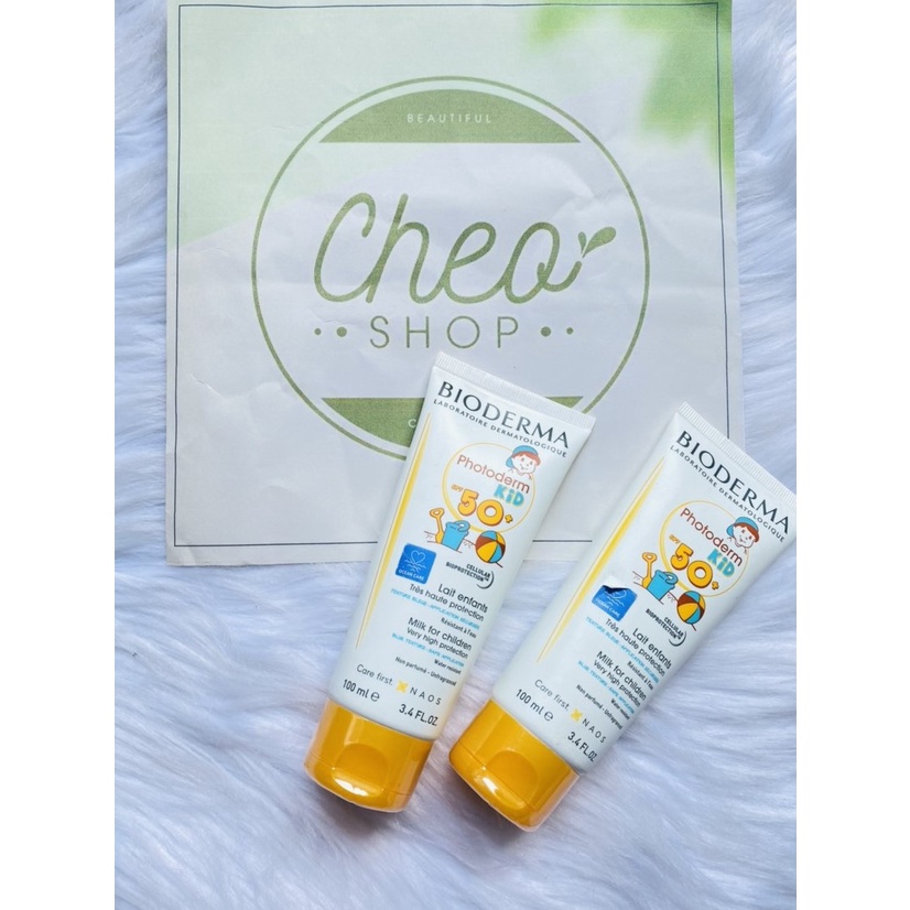 Kem chống nắng Bioderma Photoderm Kid SPF50 + cho bé