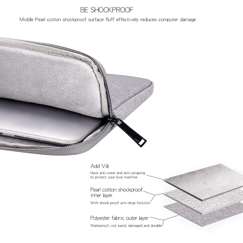 Túi đựng Laptop chống thấm nước cho Macbook Air Pro 13.3 14 15.6 Inch