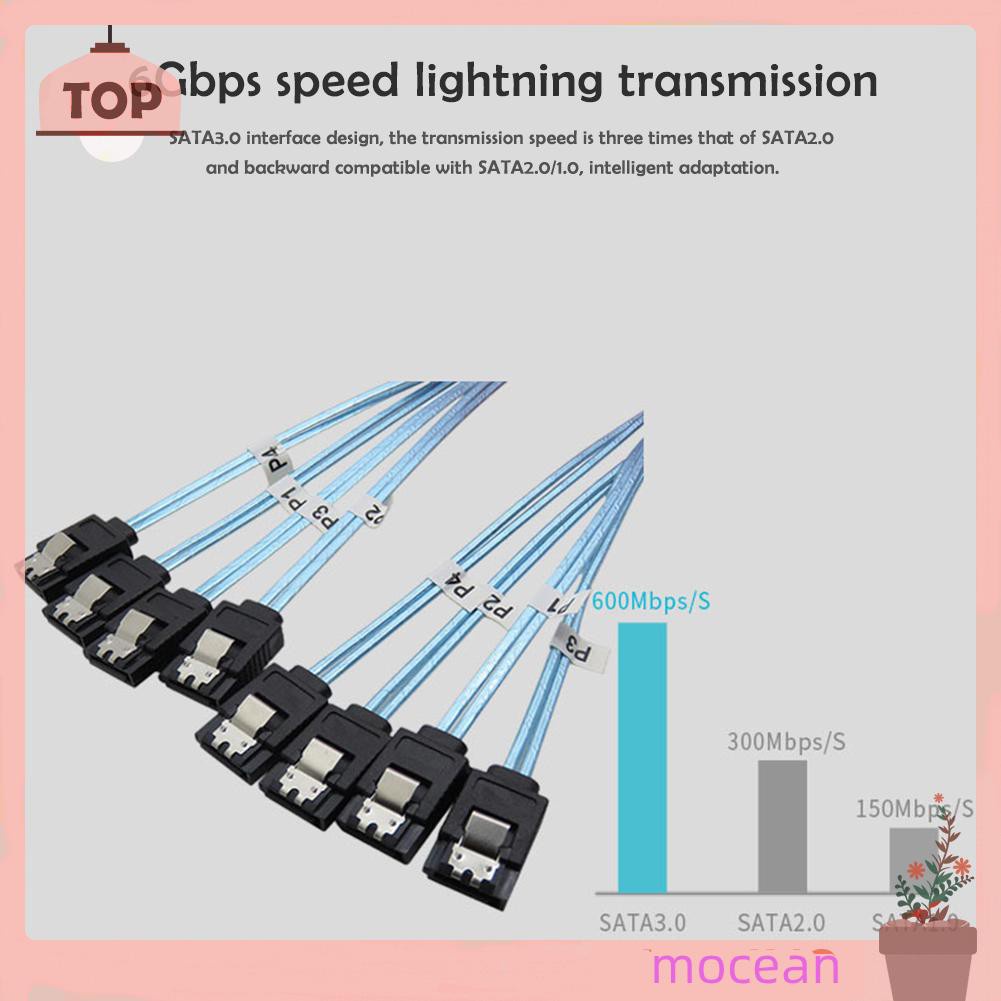 Mocean Sata Iii 6gbps Sas Cable For Server Sata 7 Pin To Sata 7 Pin Data Cable