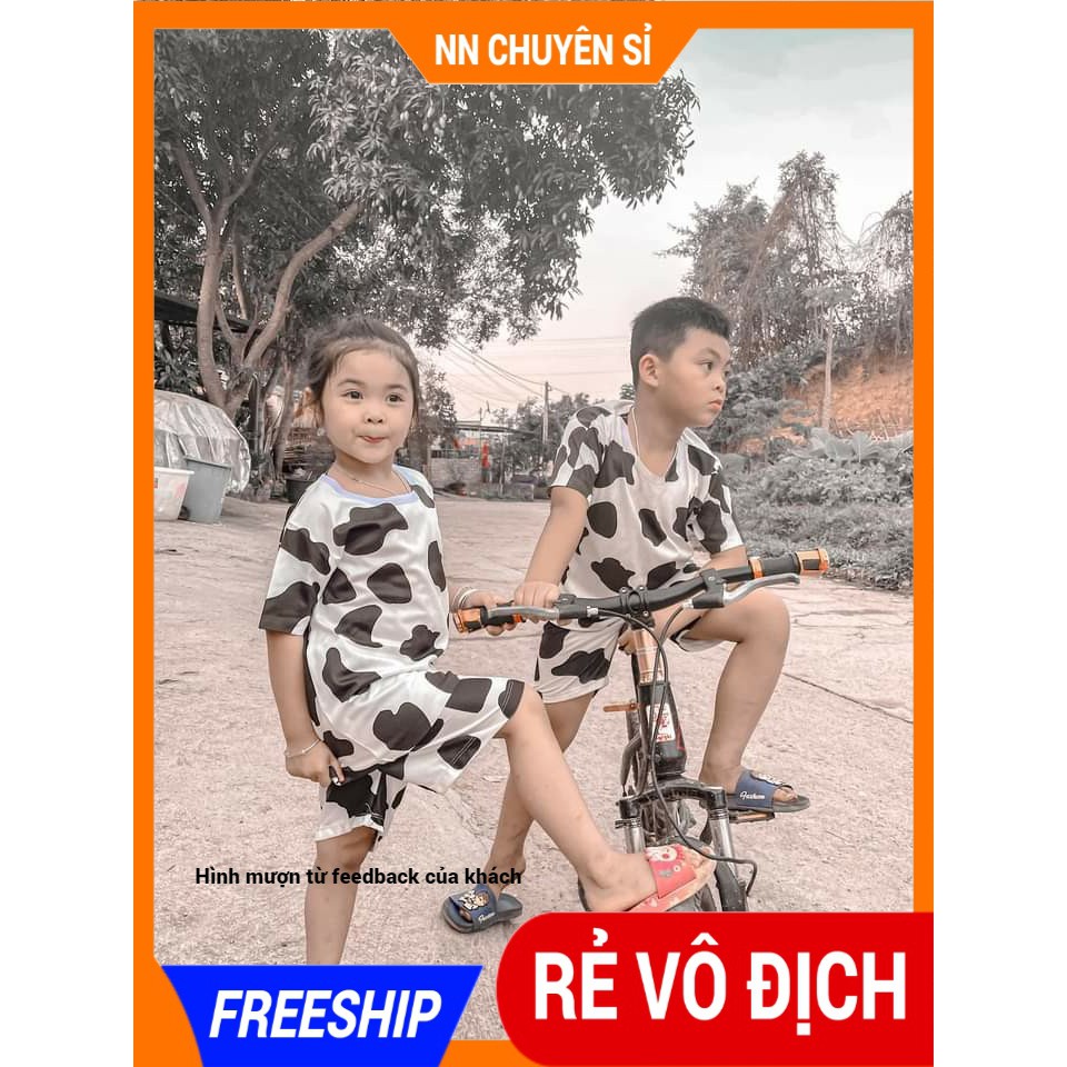 Set bộ bò sữa cho bé 5kg đến 35kg ⭐ Đồ bộ cho bé trai bé gái mặc nhà ⭐ Đồ bộ bò sữa vải thun mềm DBRBD SIZE 4 ĐẾN SIZE S