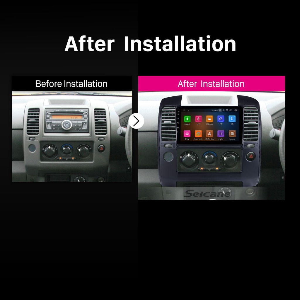 Mặt dưỡng màn hình android NISSAN NAVARA 2006 2007 2008 2009 2010 2011 2012 2013 2014 2015 2016 2017 2018 2019 2020 2021