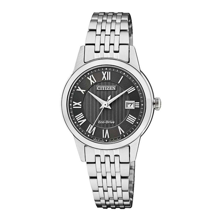 Đồng Hồ Nữ Citizen Dây Thép Không Gỉ FE1080-51E - Mặt Đen (Sapphire)