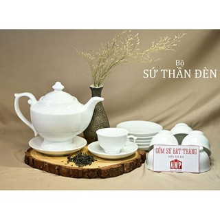 ấm chén bát tràng 🍀 𝗙𝗥𝗘𝗘 𝗦𝗛𝗜𝗣 🍀 Bộ Ấm trà Sứ Bát Tràng Thần Đèn - cảm nhận hương thơm,vị ngọt trong từng ngụm