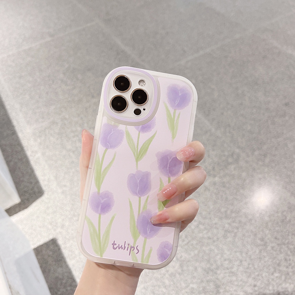 Ốp lưng iphone Ốp Điện Thoại Họa Tiết Hoa Có Dây Đeo Dành Cho iPhone 13 12 11 Pro Max XR X XS Max 7 8 Plus Dinuo case