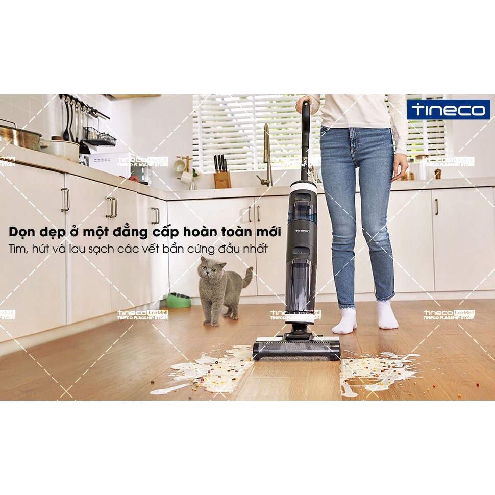 Combo Máy Lau Sàn Thông Minh Tineco Floor One S3 + Trục Lăn + Nước lau sàn