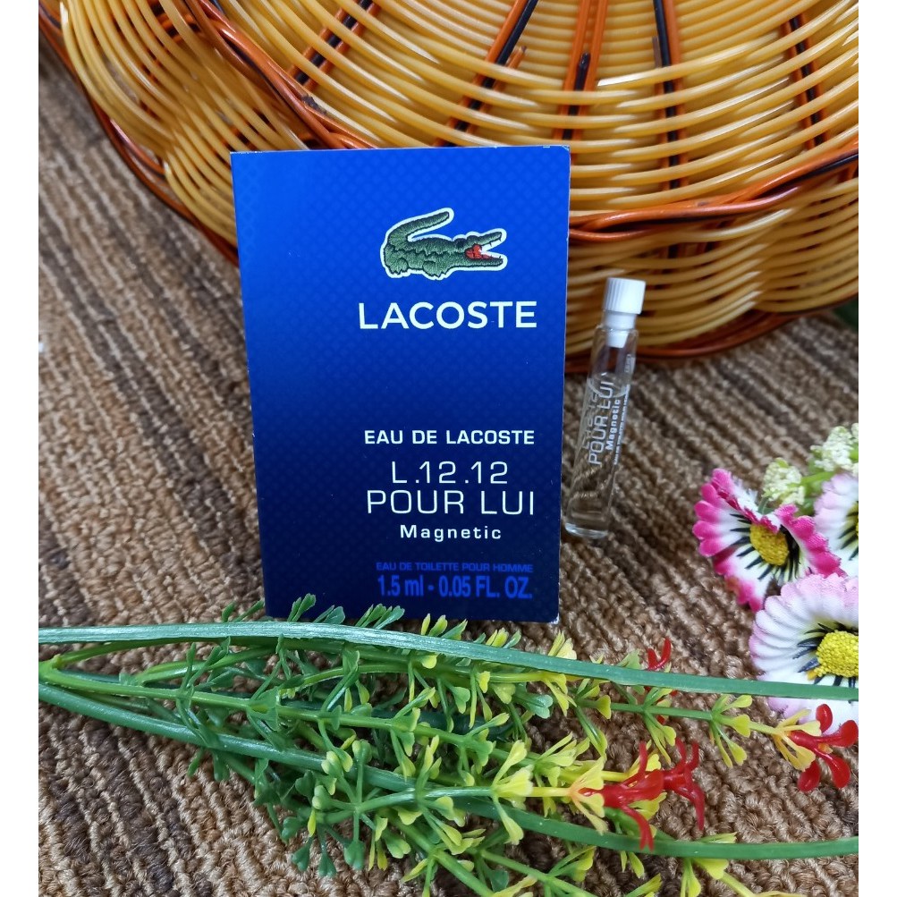 Sỉ 1 ống Nước hoa Vial nam Lacoste xanh chai 1.5ml