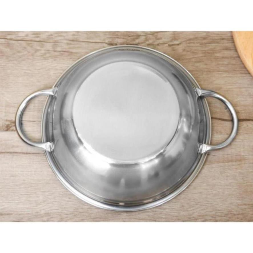 Nồi lẩu inox 1 đáy 24cm Rainy