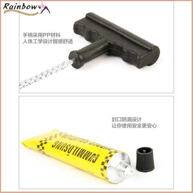 Bộ Dụng Cụ Sửa Chữa Lốp Xe Hơi / Xe Đạp Bằng Cao Su