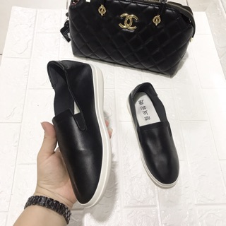 Giày slipon chất da