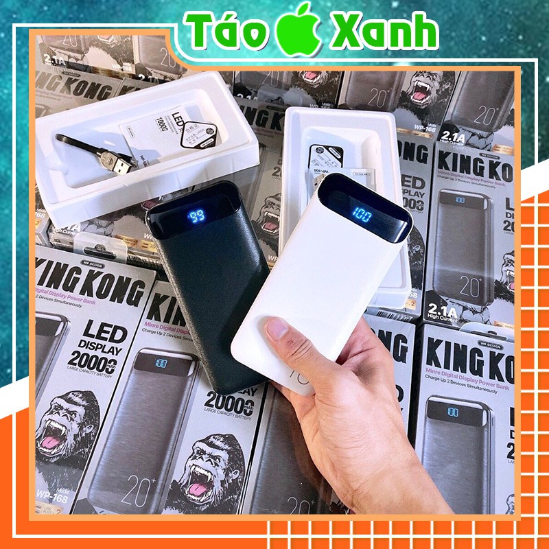 Pin Sạc Dự Phòng CHÍNH HÃNG KINGKONG (WP 166, WP 168)