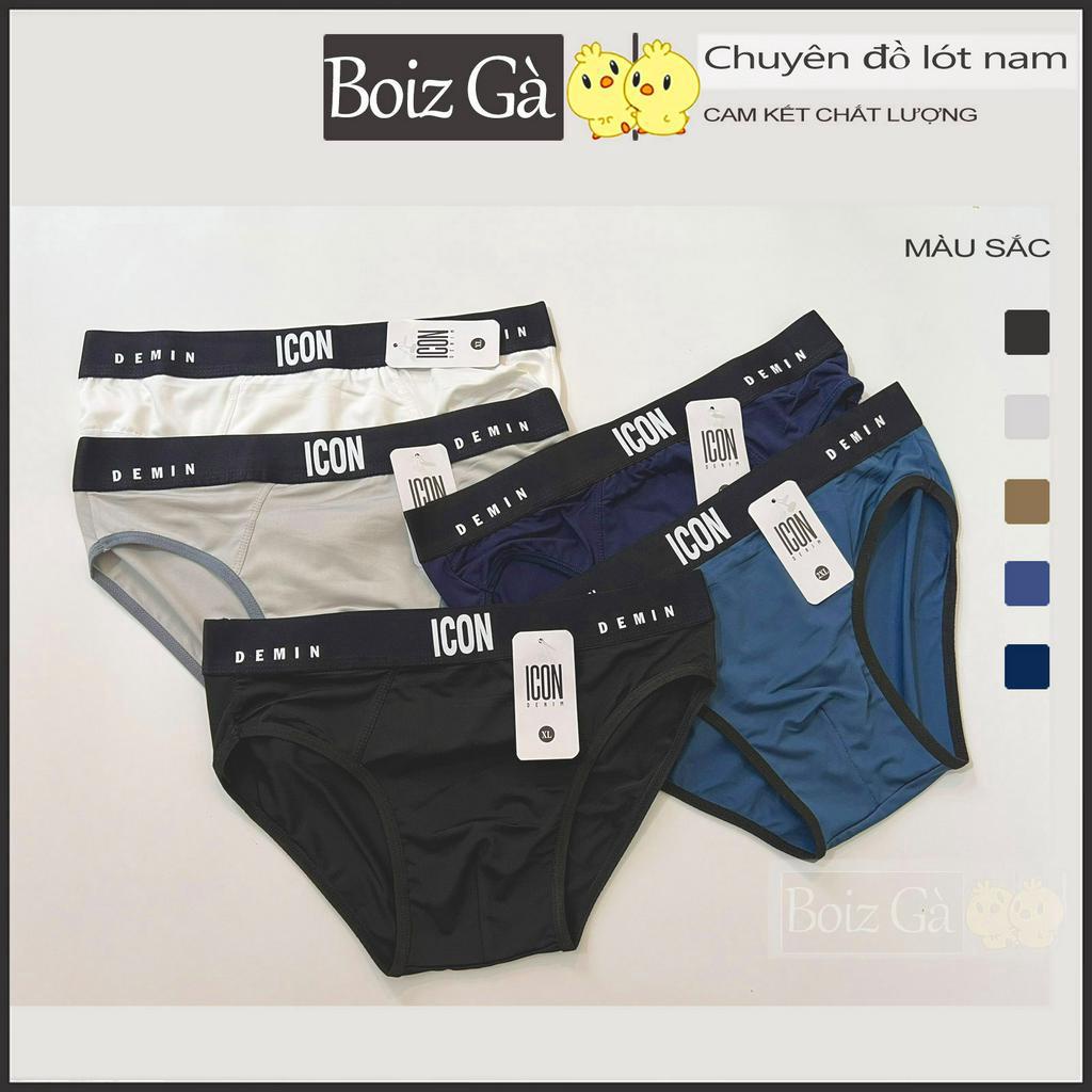 Quần lót nam tam giác cao cấp chất thun lạnh đẹp quần sịp nam đùi mềm mại co dãn IcoA  nL.Store