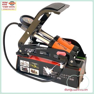 Bơm hơi đạp chân 2 ống hiệu Kapusi Nhật Bản