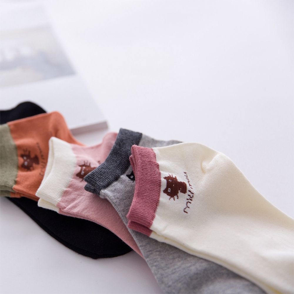 Vớ cotton họa tiết mèo hoạt hình cho nữ