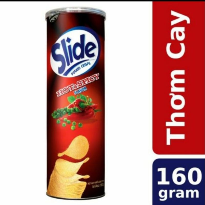 Slide khoai tây chiên lon 160gr đủ vị