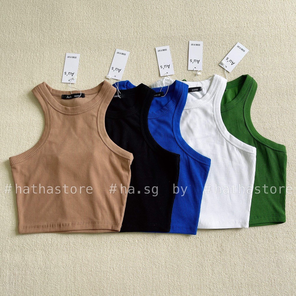 ÁO THUN CROPTOP 3 LỔ BO VIỀN KÈM ẢNH THẬT