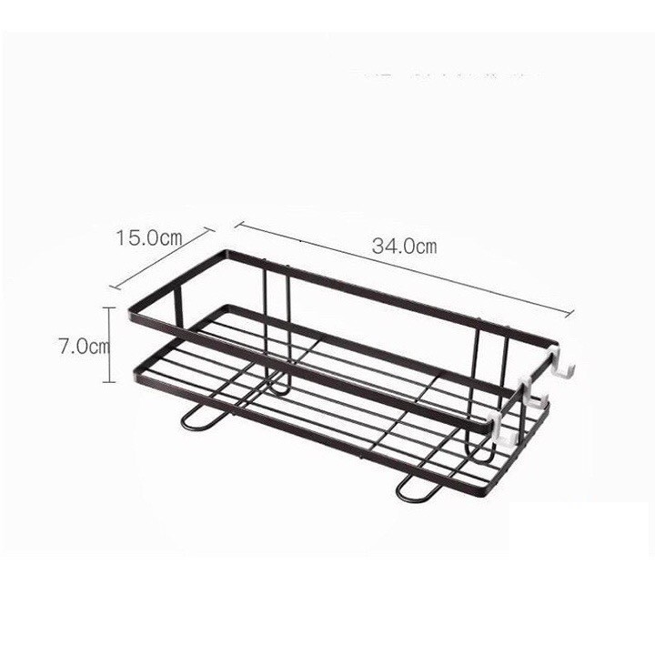 Kệ góc sắt tam giác siêu chắc - Giá để đồ phòng tắm tiện dụng hình chữ nhật