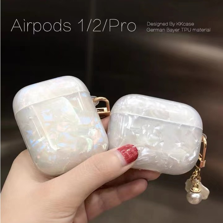 Ốp lưng AirPods Pro3 đơn giản Họa tiết vỏ AirPods 4 Vỏ ngọc trai AirPods cho AirPods 4 Vỏ AirPods mề