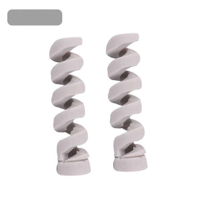 Phụ Kiện Quấn Bảo Vệ Dây Cáp Dữ Liệu Xoắn Ốc Bằng Silicon Phù Hợp Cho iPhone Android