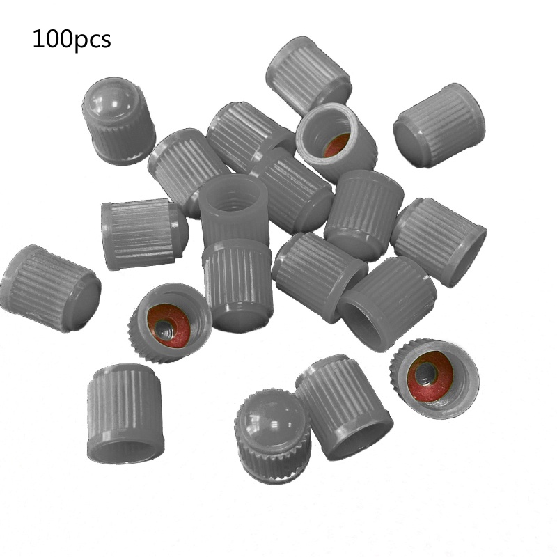 Set 100 Vỏ Bọc Van Bánh Xe Hơi / Xe Tải Bằng Nhựa Chống Bụi