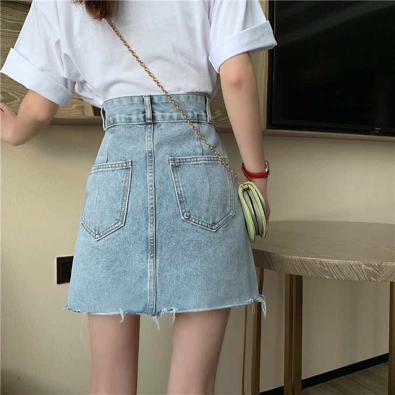 Chân Váy XIAOZHAINV Dáng Chữ A Eo Cao Phong Cách Hàn Quốc Trẻ Trung | BigBuy360 - bigbuy360.vn