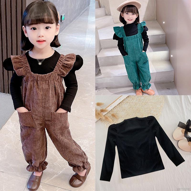 Bộ áo liền quần tay dài thời trang cho bé gái 3-8 tuổi