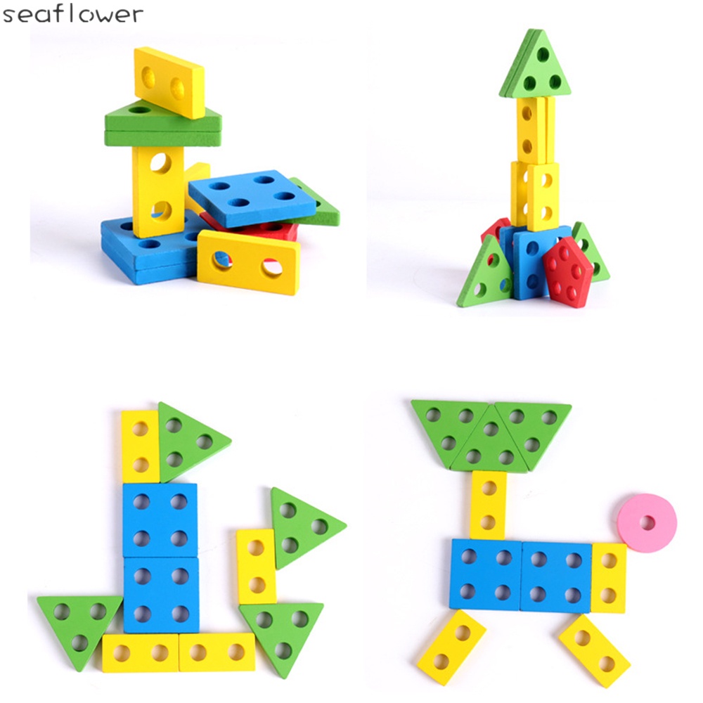 Đồ Chơi Lắp Ráp Hình Học Cải Thiện Nhận Thức Phù Hợp Với Tuổi 3 + Trẻ Em