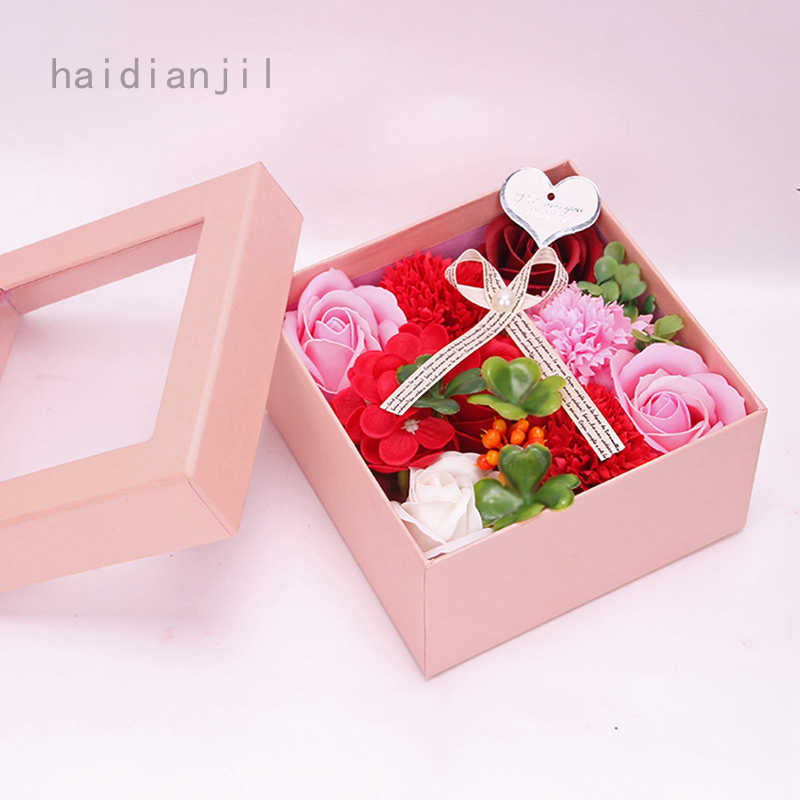 Hộp Quà Hoa Hồng Sáp Thơm Phong Cách Nhật Hàn Mới Làm Quà Tặng Valentine