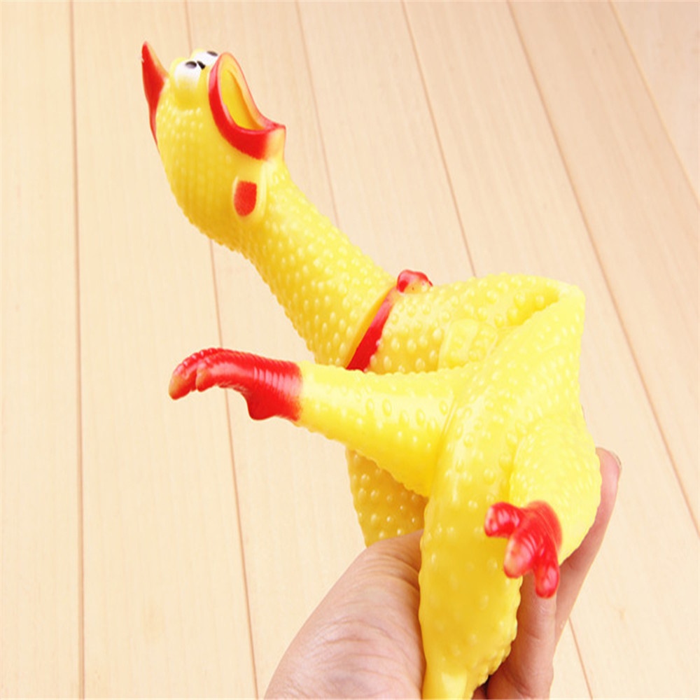 Gà Cao Su Phát Ra Tiếng Kêu Vui Nhộn Cho Bé Và Thú Cưng