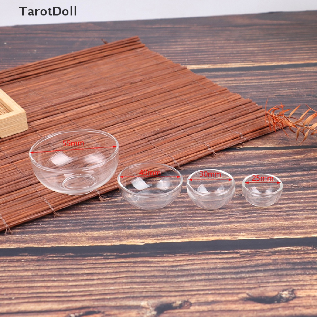 Bát Thủy Tinh Mini Đựng Salad Trái Cây Tỉ Lệ 1: 12 Trang Trí Nhà Búp Bê