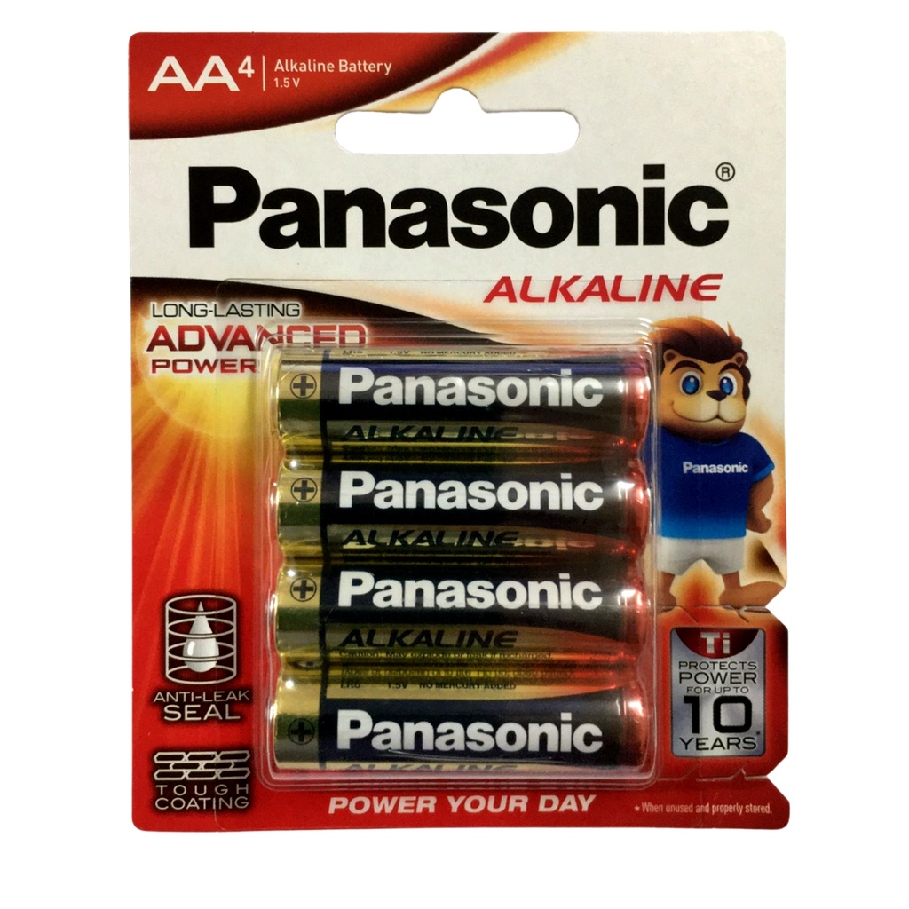 Pin AA Panasonic alkaline vỉ 4 viên dung lượng cao LR6T-4B