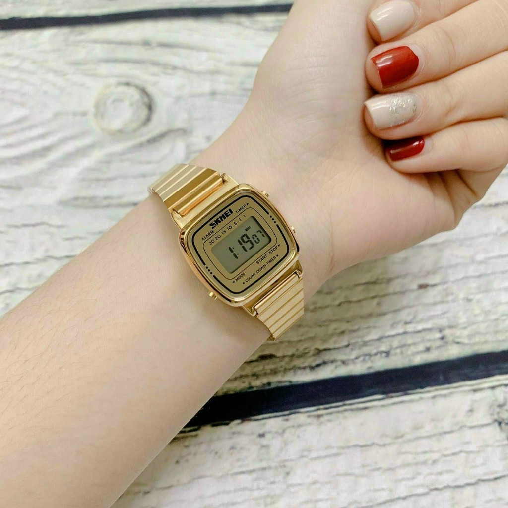 Đồng hồ điện tử nam nữ unisex, đồng hồ đeo tay chính hãng SKMEI thời trang mới nhất, không thấm nước